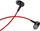 Kufje in-ear Somostel SMS-SJ01B, 3.5 mm, kabllo e sheshtë, të zeza me të kuqe