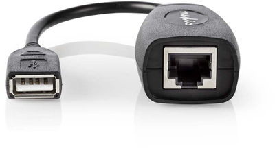 Kabllo zgjatëse aktive Nedis USB 1.1, USB A në RJ45, 12 Mbps, e zezë