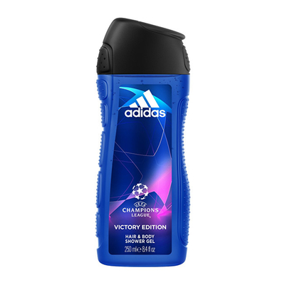 Xhel dushi për trup dhe flokë Adidas UEFA Victory Edition, 250 ml