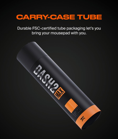 Mousepad Fnatic DASH V2 MAX L, 6mm, Sunset Orange