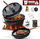 Set tenxhere gize Gusskönig Dutch Oven, 7L, për BBQ dhe furrë, i zi