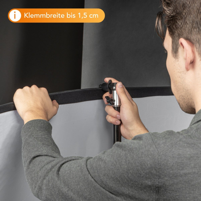 Mbajtëse reflektori Walimex Pro Foldable, palosëse, për studio fotografike, e zezë