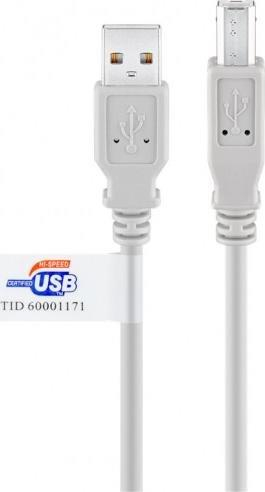 Kabllo USB Wentronic Goobay 60832, USB 2.0, 3 m, gri