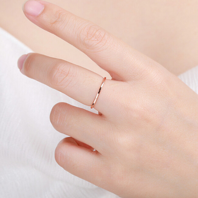 Unazë MOISS Minimalist Ring Bronze R00019945, bronzi