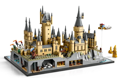 Set ndërtimi LEGO Harry Potter Hogwarts Castle and Grounds 76419, model koleksionues, shumëpjesësh