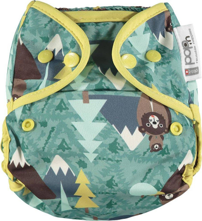 Pelena e jashtme e ripërdorshme Close Caboo Swaddle Bear, 3-16 kg, me kopsa, shumëngjyrëshe