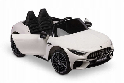 Makina elektrike për fëmijë Mercedes SL63, 12V, telekomandë prindërore, e bardhë
