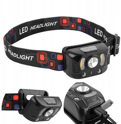 Llampë koke LED me USB-C, 200 lumen, IP44, e zezë