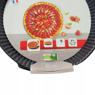 Forma për tart Tefal Ultimate, 27 cm, e zezë