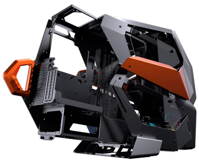 Kasë PC COUGAR CONQUER 2, e zezë
