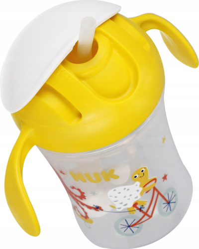 Чаша за деца НУК Motion Cup, 230 ml, 8m+, жолта