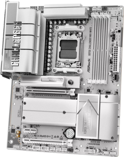 Pllaka amë ASRock X870E Challenger WiFi White, AM5, DDR5, ATX, e bardhë
