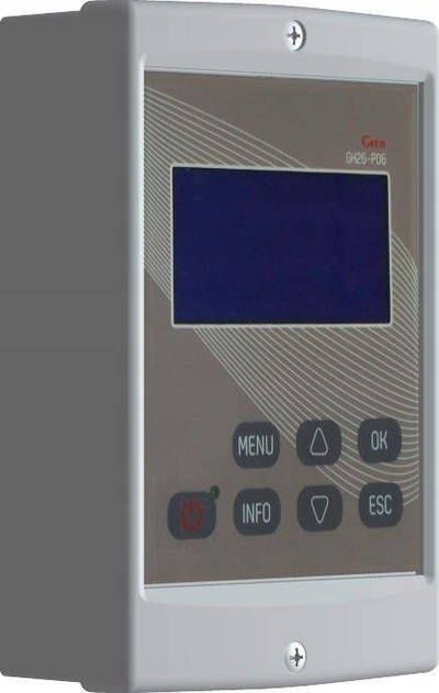 Kontroller solar Hewalex GH26 P09, për mur, me ekran LCD, gri