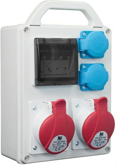 Panel portativ shpërndarës Pawbol R BOX 240R 4S, IP44, trup PS ABS, gri