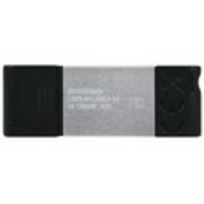 USB Kingston DataTraveler 80 - 128GB, i zi / argjendtë