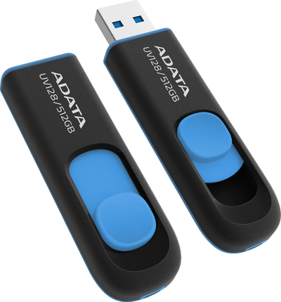 USB flash ADATA UV128, 512GB, USB 3.2, i zi blumarin