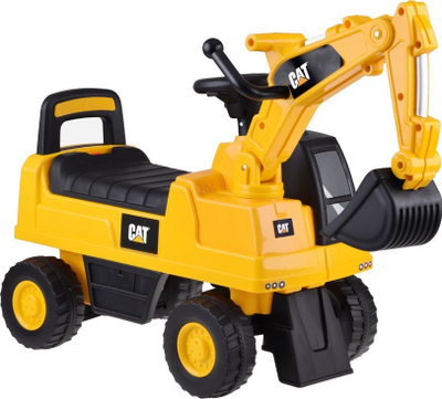Lodër eskavator ride-on Yokomisiad ZA4898, me kovë që lëviz, me borie, i verdhë me të zezë