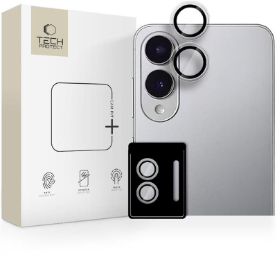 Заштита за камера Tech-Protect Camring Fit+, за Galaxy S25 Edge, транспарентна