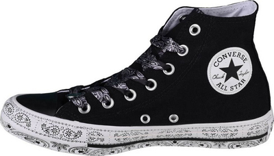 Atlete gocash Converse X Miley Cyrus Chuck Taylor Hi All Star 162234C, nr. 43, të zeza/bardha