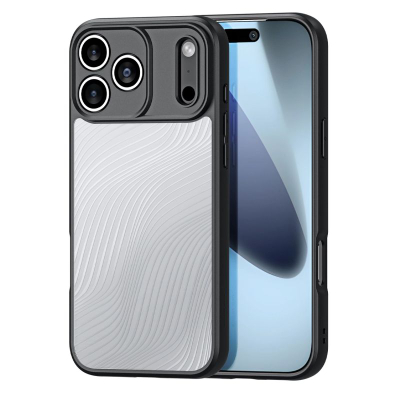 Maskë telefoni Dux Ducis Aimo për iPhone 17 Pro, TPU edhe polikarbonat, e zezë