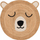 Tapet loje 4LIVING Buddy, jute 120cm, formë arushi, bezhë