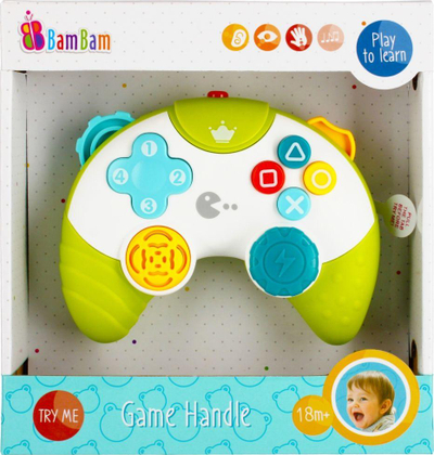 Lodër muzikore BamBam Happy HE0531, konzolë interaktive, me drita dhe tinguj, shumëngjyrëshe