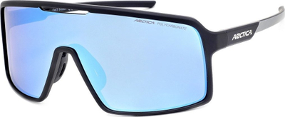 Syze sportive Arctica S-336A, polikarbonat, filtër UV400, xhama blu, kornizë e zezë