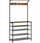 Stojkë rrobash OSKAR Clothes Rack Stand, me rafte këpucësh, rustic brown e zezë