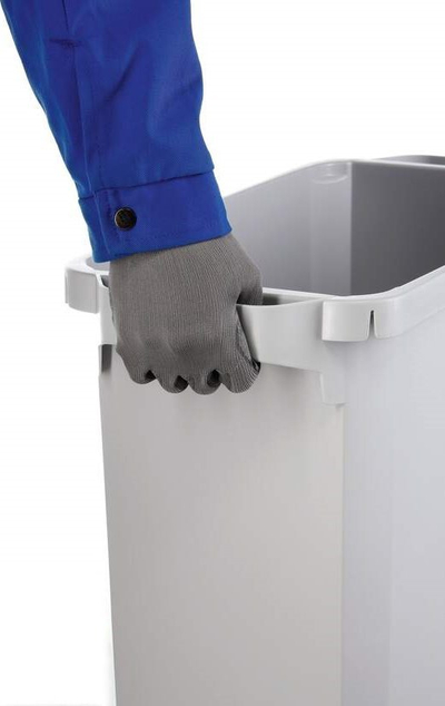 Kosh mbeturinash Durable DURABIN ECO, 60L, plastikë e ricikluar, gri