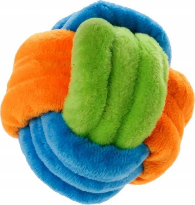 Loje për qen Puppy Friends Soft Ball, 7.5 cm, plushez, shumëngjyrëshe