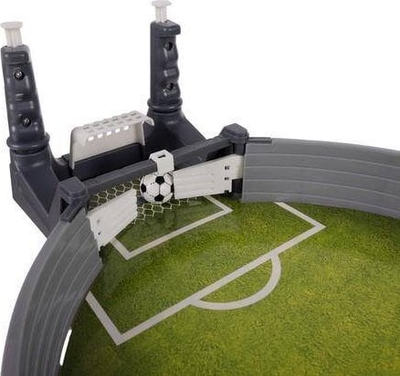 Lojë tavoline futbolli Mini Football 22590, për kalamaj, kompakte, gri jeshile e bardhë