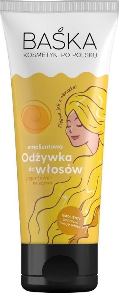 Balsam flokësh Baśka Cosmetics In Polish Emollient, për flokë të tharë, me erë mjaltë, 200 ml