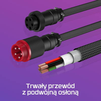 Kabllo HP HyperX USB-C, e kuqe me t’zezë