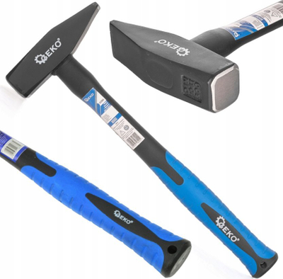 Çekan locksmith Geko Premium, 800g, dorezë fiberglass, gri
