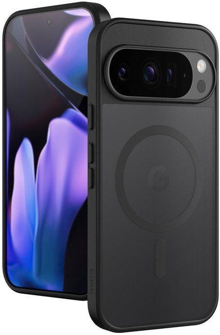 Maskë Crong Hybrid Matte Magnetic, MagSafe, Google Pixel 9 Pro, e zezë