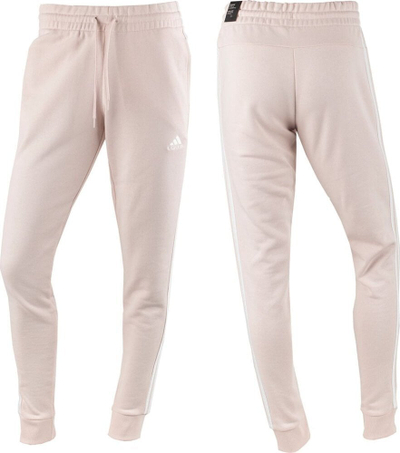 Pantallona sportive adidas 3 Stripes FT TC Pants W IC9924, pambuk, për goca, bezhë