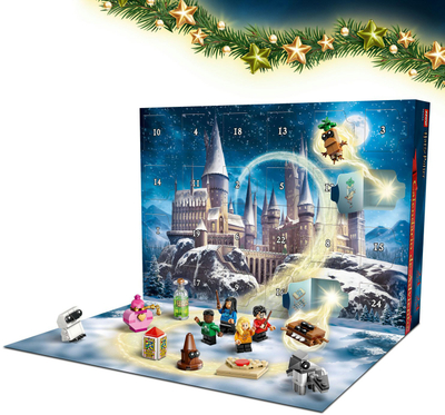 Kalendar aventurë LEGO Harry Potter 2025, set për me bo figura, shumëngjyrësh