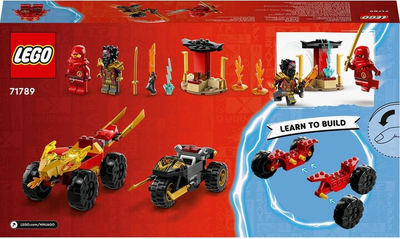 Set LEGO® NINJAGO® 71789 Kai and Ras in a car-motorcycle duel, 103 pjesë
