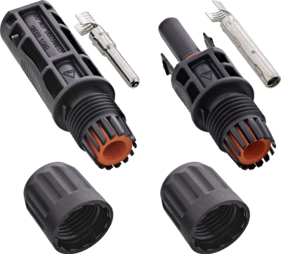 Set lidhësish fotovoltaikë InLine Solar, prizë dhe folje, 4–6 mm², i zi