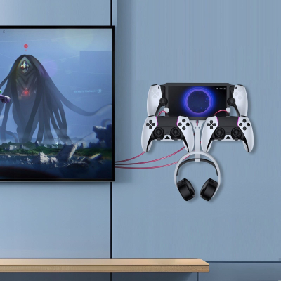 Mbajtëse muri JYS për PlayStation PS Portal, për dorezë dhe gjëra të tjera, e zezë