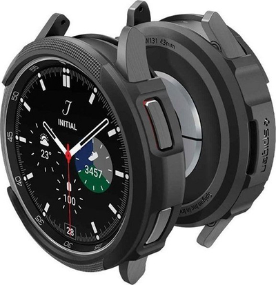 Mbulesë orë Spigen Liquid Air Samsung Galaxy Watch 6 Classic 43mm, TPU, e zezë mat