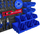 Panal organizues veglash Geko, set 6 panele 390×780mm, me aksesorë, zi blu