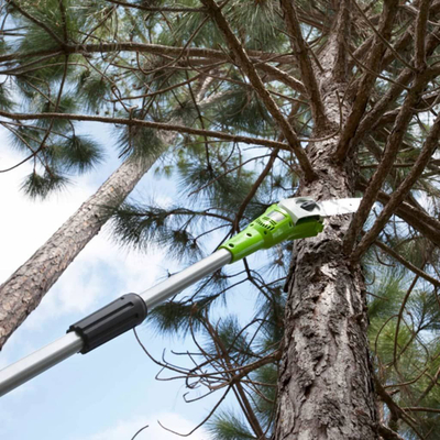Sharrë me shtyllë Greenworks G24PS20, 24V, teh 20 cm, jeshile