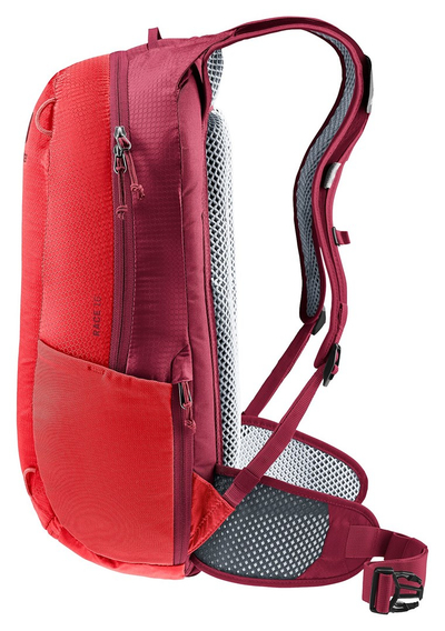Çantë turistike Deuter Race 16, 16L, sistem ventilimi AirStripes, e kuqe cherry