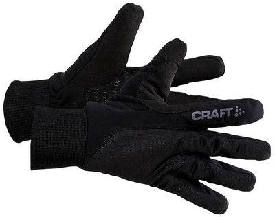 Doreza sportive Craft Core Insulate, të izoluara, kundër erës, të zeza