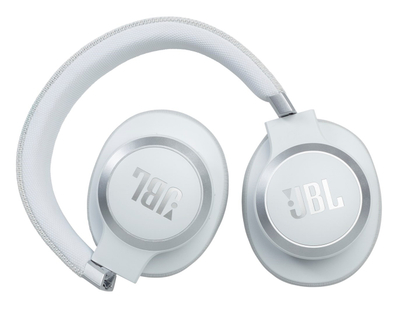 Kufje Bluetooth JBL Live 660 BT, 40mm, me ANC, të bardha