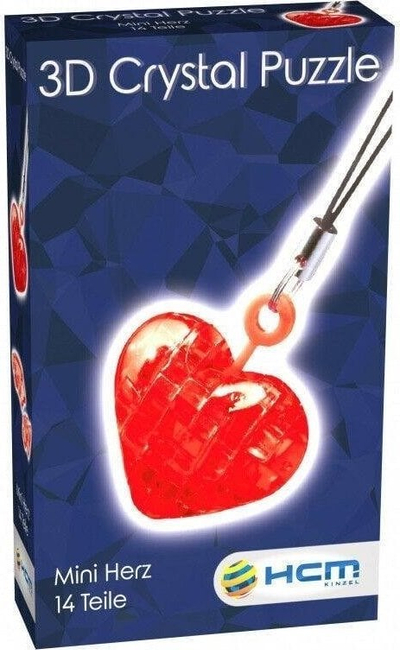 Brelok Bard Centrum Gier Crystal Puzzle Mini Heart, lodër 3D, transparente