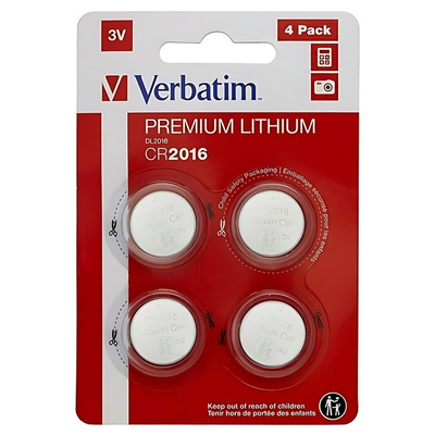 Bateri Verbatim Cr2016 4Pcs