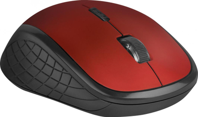 Maus Defender Hit, wireless, USB, i zi dhe i kuq