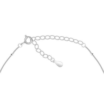 Qafore Brilio Silver Rosary NCL105W